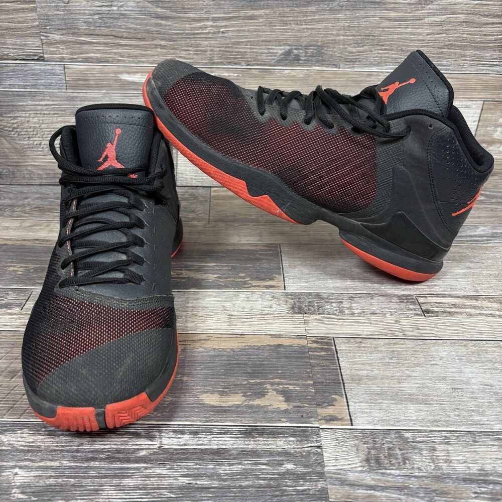Nike Air Jordan Shoes Mens 12.5 Black SuperFly 4 PO Infrared 819163-012